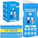 Disposable Pee Bags, 900ML Urine Bags for Women Men, 8/12/24 Pack Emergency Portable Urinal Bag and Vomit Bag Female Urinal Bags for Travel, Camping, Traffic Jams, Patient, Pregnant