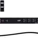 Monoprice 14 Outlet Metal Surge Protector - 1U Rackmount, Power Distribution Unit, 6 Feet Cord, 1050 Joules