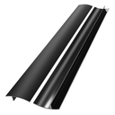 3rd Generation B-Forest Silicone Stove Gap Covers (2 Pack), Seals Gaps Between Stovetop and Counter, Heat Resistant Oven Gap Filler, Kitchen Stove Gap Guard (25 in-Black), Easy-Clean, Easy-Secure