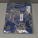 Kolo Newport 8.5" x 11" Expandable Washi Scrapbook, Japanese Hand-Stenciled Covers, Gourd Navy