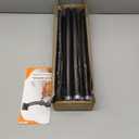 Black Curtain Rods for Windows 48-90Inch(4-7.5ft) Heavy Duty Wrap Around Blackout Curtain Rods,Adjustable Room Darkening Drapery Rod for Bedroom, Living Room, Sliding Door & Outdoor Patio