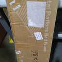 OLIXIS Twin Metal Platform Bed Frame - 14in High Heavy Duty Mattress Foundation with Storage Space, No Box Spring Needed, Sturdy Steel Slat Support, Easy Assembly, Black