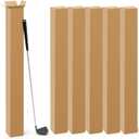 Qilery 5 Pcs 4 x 4 x 48 Inch Golf Club Shipping Boxes 4L x 4W x 48H Tall Corrugated Boxes Cardboard Long Golf Storage Box for Shipping, Packaging, Moving, Mailing, Home or Business