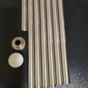 Stainless Steel Tube Silver, Pack of 7