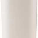 Universal Knife Block Holder for Kitchen, WELLSTAR Knife Stand without Knives, Safe Space Saver Large Volume Stable Knife Storage with Scissors Slot, Detachable for Easy Cleaning  Off-White (Medium-Ivory White)