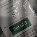 BINO | Woven Plastic Basket | Small (Natural Grey), 5-Pack | THE JUTE COLLECTION | Home Organization, Space - Saving Storage, Stylish Design | Jute Basket | Plastic Storage Basket