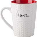 I Love You Mug 16 oz Coffee Tea Cup for Dad/Father/Mom/Grandma/Ladies/Wife,Birthday/Christmas/Anniversary/Valentine,Holidays Ceramic Mugs