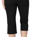 Lee Women's Relaxed Fit Capri Jean (Black, M)