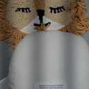 Crane Baby Safari Lion Pillow Nursery Decor, Decorative Round Animal Pillow for Nursery and Toddler Rooms, Lion, 12" x 12", Insert Included