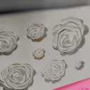 2PCS Rose Flowers silicone molds Cake Chocolate Mold wedding Cake Decorating Tools Fondant Sugarcraft Cake Molds
