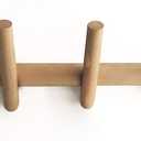 anaan Branch Floating Coat Rack 5 Wall Coat Hooks Wood Space Saving Clothes Hanger Rack Holders Wall Mounted Design Hanging Organiser for Coats Scarfs Purses 19.7 inch