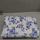 RUVANTI 100% Cotton King Size Sheets Set, 4 Pieces, Soft & Breathable Percale Weave Bedding, Deep Pocket 16", Hotel Standard, Crisp Cool Feel, Durable, Perfect Floral Bed Sheet, Annual