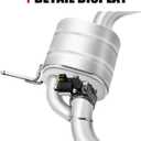 Catback Exhaust System, Muffler Cat Back Valved Exhaust Cutout Kit for 20152021 Golf MK7 / MK7.5 GTI