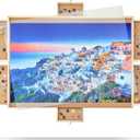 2000 Pieces Puzzle Board with 6 Drawers and Cover, 29"x41" Wooden Jigsaw Puzzle Table for Adults, Portable Puzzle Organizer & Storage System, Birthday Gift for Mom (Large)