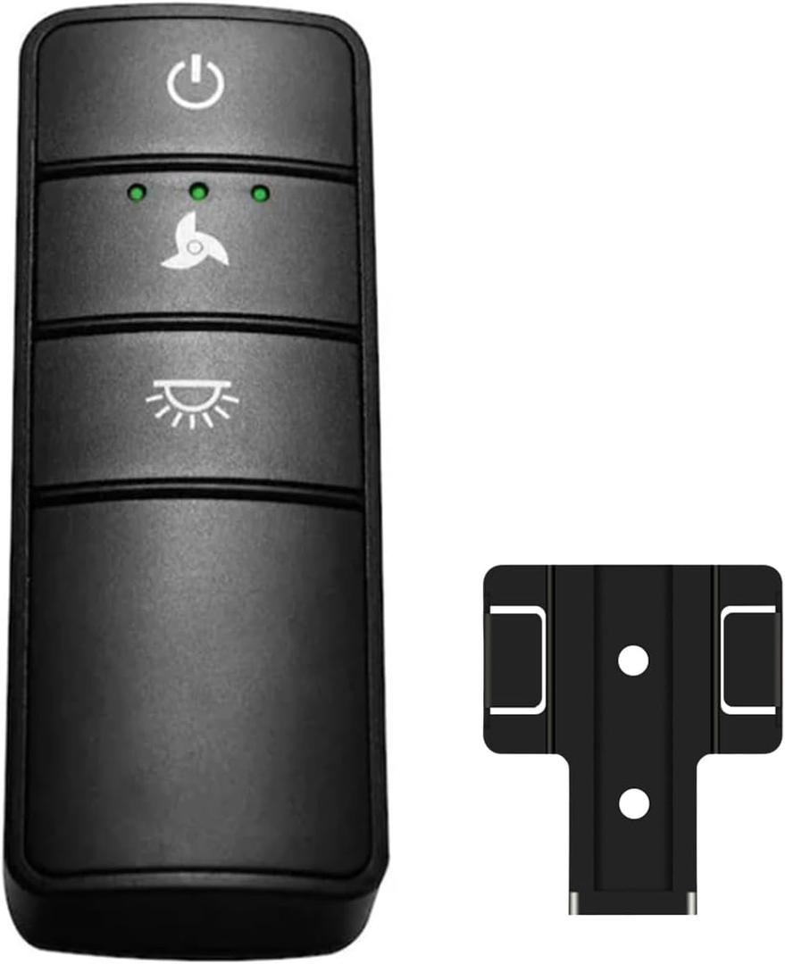 TX028C-S Ceiling Fan Remote Control Replacement for Hampton Bay and Home Decorators Collection Fans, 3-Speed with Light Dimming,Dip Switches or Learn Key to Match, for TX028-S TX028-L (Remote Only)