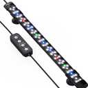 SEAOURA Submersible Aquarium Light for 16 to 27 Inch Fish Tank, 24/7 Cycle Fish Tank Light with Timer, Aquarium Plant Light with Full Spectrum+7 Single Colors, Auto On/Off, Adjustable Brightness (15 Inch length)