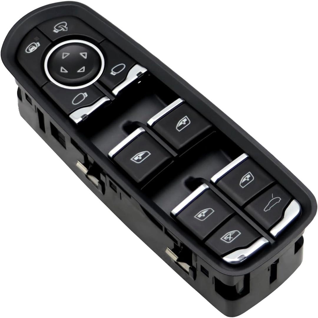 Master Front Left Driver Side Power Window Switch Compatible with Cayenne 2011-2018 Macan 2015-2018 Panamera 2011-2016 7PP959858AEDML