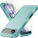 Magnetic for iPhone Air Case [Compatible with MagSafe] [Shockproof] [Heavy Duty Protection] Pocket-Friendly & Tough Non-Slip Protective Phone Cover for iPhone Air 6.5", Mint Green