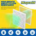 Maycold MERV 8 10x20x1 Furnace Air Filters (6-Pack), Pleated HVAC AC Filters – Actual Size 9.70” x 19.70” x 0.75”, For Residential or Office Use, Individually Wrapped in Plastic