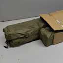 2 Pack Folding Camping Chair with Cup Holder & Side Storage Bag 300lbs Capacity Lightweight High Back Portable for Beach, Picnic, Sport, Green