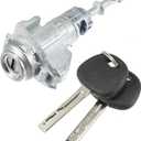 X AUTOHAUX 1 Set Door Lock Cylinder Set Kit with 2 Keys for Kia Optima 2011-2018 Left Driver Side Door Lock Set Tumbler with Key 819702TA00 81970-2TA00 LH Metal