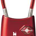 Master Lock Padlock, Set Your Own Combination TSA Locks for Luggage, Travel Zipper Lock with Cable Shackle is 1-3/16 in. Wide, Colors May Vary, 4688T, 2 Count