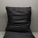Outdoor Seat Cushion, Color Black Seat Width 23", 2 Count (Pack of 1)