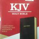 KJV Large Print Personal Size Reference Bible, Black Leathertouch, Red Letter