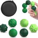Magnetic Silicone Balls Fidget Toys for Adults Teens6PCS Stress Relief Sensory Toys for Autism ADHD Anxiety, Calming, Fun Office Desk Textures Toy, Chritmas Birthday Gifts for Women, Men (Green)