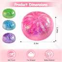 Glitter Dumpling Squishy,Rare Style Sugar Squishies Dumpling Mystery Box, Viral Bao Bun Squeeze Toy,Stress Relief Fidget Toys (Purple)