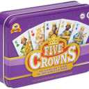 Five Crowns Collectible Tin Card Game for Kids and Adults, Family Game Night, The Game isnt Over Until the Kings Go Wild, 5 Suited Rummy Style Card Game, 1-7 Players, Ages 8+