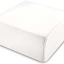 Pillowcase for Pillow Cube, Pillow Case for Cube Pillow, Square Pillowcase(12x12 x5, White)