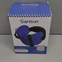 Travel Pillows for Airplanes, Airplane Pillow for Long Flight, Airplane Head Strap with Eye Mask for Sleep, Travel Neck Pillow for Car Road Trip, 360 Support Headrest, Stop Bobblehead, Black