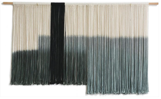Macrame Wall Hanging Large Dip Dye Tapestry Fiber Wall Art Boho Living Room Bedroom Macrame Wall Decor 59''Wx35''L