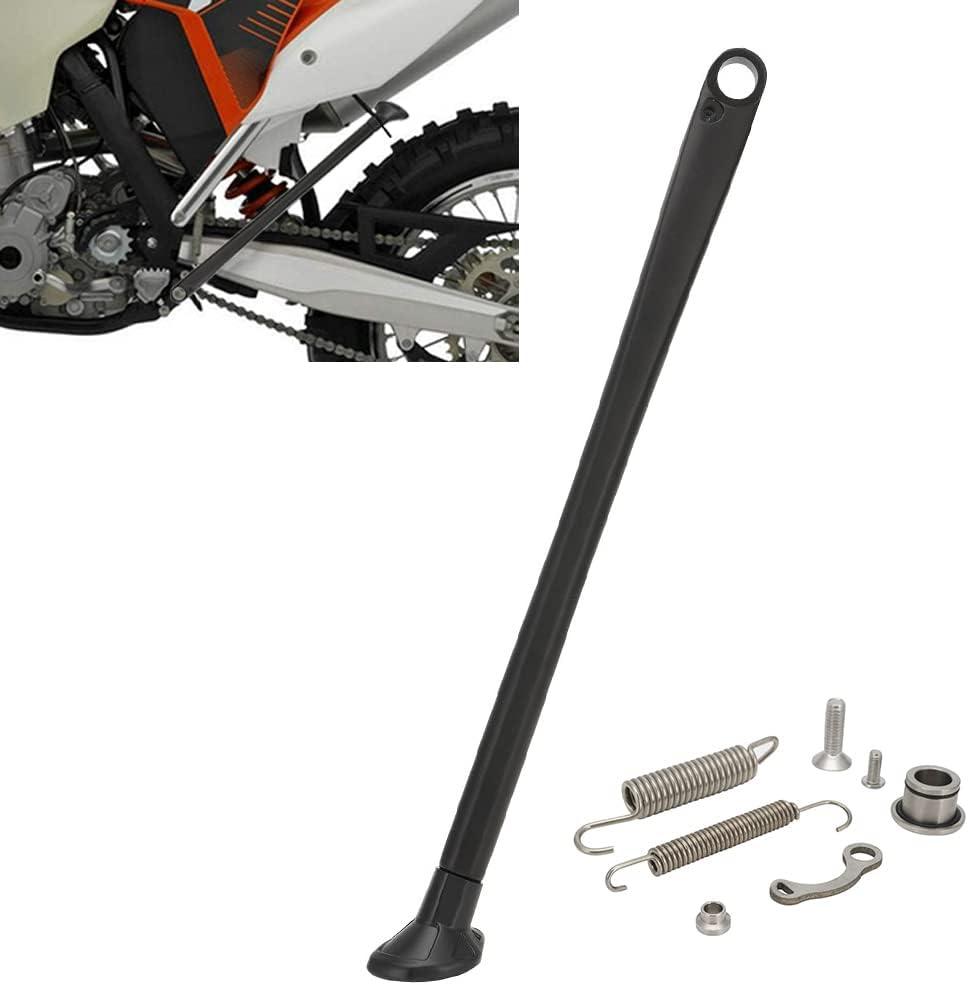 JFG RACING Dirt Bike Kickstand Side Stand Forging Aluminum With Springs For XC XCW XCF EXC EXCF 150 200 250 300 350 400 450 500 505 530 2008-2015 Black