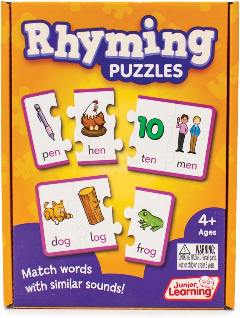 Junior Learning JL656 Rhyming Puzzles, Multi