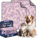 Washable Dog Pee Pads - Absorbent Reusable Puppy Training Pads, Waterproof Leak - Proof & Non - Slip for Crate Whelping Potty Training 36x41 (Pack of 2)
