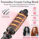 Ufree 3 in 1 Curling Iron, Curling Wand Set with Thermal Brush Flat Iron Hair Straightener, Dual Voltage Wand Curler, Instant Heat Up Hair Curler, Include Protective Glove 2 Clips, Gifts for Women