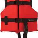 ONYX General Purpose Coast Guard Approved Boating Life Jacket Child 33-55lbs (Red)