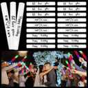 Glooglitter 60 Pcs Wedding Glow Sticks LED Foam Sticks Bulk Light up Baton Light Sticks Wedding Party Favors Wedding Dance Floor Props Glow Wands for Wedding Guests Ceremony Reception, 13.6"