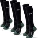 Compression Socks for Women and Men,Knee High 15-20mmHg Graduated Support(3 Pairs) Best for Nurses,Pregnant,Travel (Large)