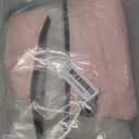 KOESON Four Legged Winter Coat, Warm Small Dog Jacket with Adjustable Buckles, Turtleneck Windproof Fleece Jackets, Reflective Fullbody Snowsuit Puffer Pink Grey S