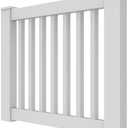 36" Vinyl Gate Kit with Square Balusters, White