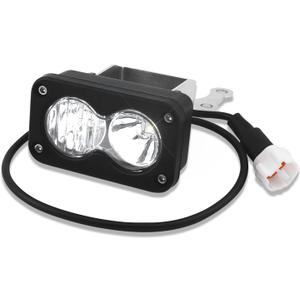 Headlight Kit with Mount Bracket Compatible for SurRon Segway X260, Clear White Floodlight dirt bike headlight kit, Sur-ron Accessories (White Light)