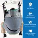 Patient Aid Full Body Divided Leg Sling - Easy-to-Wash Mesh Fabric for Bathing and Toileting - Comfy Safe Lifting for The Elderly and Non-Weight Bearing - Medium, 225lb. Maximum Carrying Capacity