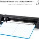 Cutting Mats for Silhouette Cameo 5 Pro MK II and Cameo 4 Pro,24x24 Inch 3 Pack Transparent Standard Tack Adhesive Sticky Durable Replacement Mat for Cardstock HTV Vinyl Small Business, One Size