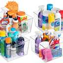 ClearSpace Clear Plastic Storage Bins  XL 8 Pack Perfect Kitchen or Pantry Organization Fridge Organizer and Storage Bins, Cabinet Organizers