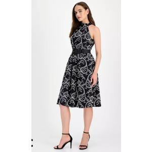 Anne Klein Women's Halter Neck Classic Midi Dress