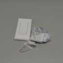 SURAIELEC Wireless Light Switch and Receiver Kit, 15A High Power, No Wiring, No Interference, 100ft RF Range, Expandable Remote Control Wall Switches for Lamp, Ceiling Light, Fan, Outdoor Lighting (White)