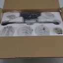 SineRise 3-Light Black and Gold Vanity Light with 3 Color Modes (3000K/4000K/6000K), Eye Protection LED Bathroom Light Fixture, Dimmable Modern Wall Light Over Mirror with Clear Glass Shade